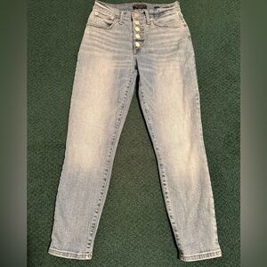 Lucky Brand Womens Button Fly High Rise Crop Bridgette Skinny Jeans Size 4/27
